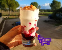 Crumble de fraises au confit de betterave par Hugues Marrec et Louna