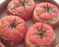 Tomates farcies revisitées façon basquaise