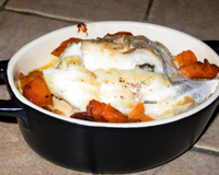 Filets de poisson sur lit de patate douce
