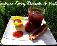 Confiture rhubarbe/fraise & vanille au Cooking Chef