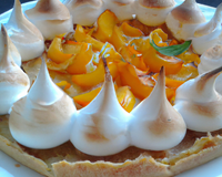 tarte aux abricots meringuée