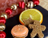 De délicieux macarons aux saveurs qui rappellent Noël...