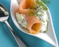 Cuillères de saumon au mascarpone