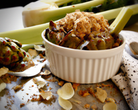 Crumble aux artichauts