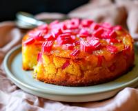 “Très bon et facile à faire” : voici notre recette du gâteau renversé à la rhubarbe notée 5/5 par nos lecteurs