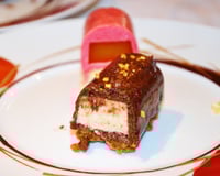 Bûche chocolat, marrons, rhum et spéculoos