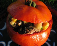 Une belle recette de tomates farcies.
