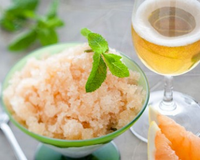 Granité de pamplemousses au cidre