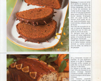 Brownie surprise à la courgette, aux dés de poivron confit et au piment d'espelette