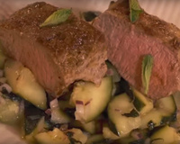 Agneau aux épices et salsa de courgettes