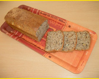 Cake au chèvre, noix et sarrasin