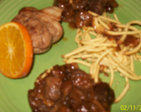 Paupiette de veau sucré salé