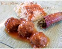 Un délicieux parfum aigre doux pour ces petites boulettes de boeuf. Facile à réaliser.