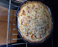 Quiche poireaux lardons