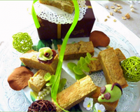 Petits biscuits moelleux à la pistache et amandes