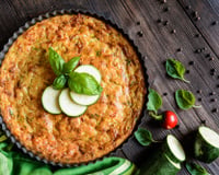 Quiche courgettes et lardons