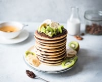 Pancakes au lait d’amandes et pâte à tartiner croustillante Gavottes