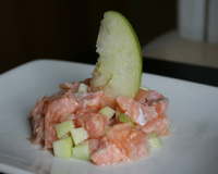 Tartare aux 2 saumons et à la pomme Granny Smith