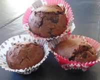Muffins au chocolat & pralin (sans beurre)