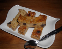 Pudding caramelisé aux pommes et raisin à l'ancienne
