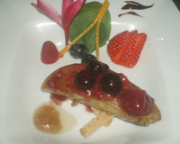 Une entrée de fête, et un mélange subtil, sucré salé.