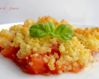 Un crumble salé aux couleurs de l'été !