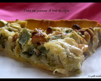 Tarte aux poireaux et aux noix de cajou