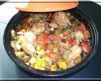 Tajine de poulet à la ratatouille