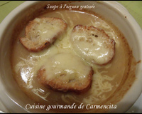Soupe à l'oignon gratinée facile