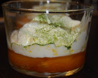 Abricots compotés et thé matcha