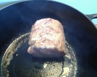 Rôti de porc aux lardons