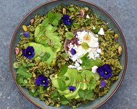 Riz vert à l'avocat