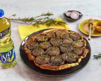 Tarte rustique aux oignons façon tatin