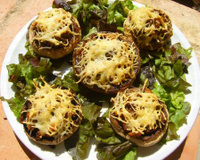Champignons farcis maison