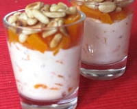 Verrines de ricotta au poivron orange