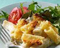 Gratin de pâtes au Philadelphia et chapelure