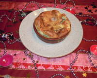 Clafoutis au magret fumé et au gorgonzola