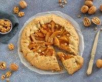 Tarte rustique aux poires et Noix de Grenoble AOP