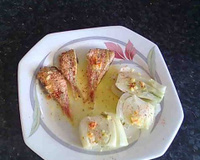 Rouget barbet poêlé, aux fenouils, jus de légumes parfumé au pistil de safran et yaourt