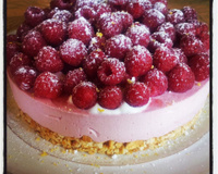 Bavarois framboise maison