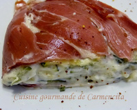 Charlotte de jambon cru et courgettes