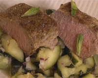 Agneau aux épices et salsa de courgettes