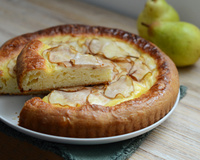 Tarte briochée aux poires