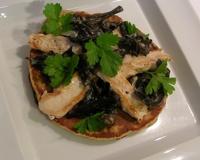 Une entrée savoureuse aux saveurs d'automne avec une pointe de sucre apportée par la farine de châtaigne.