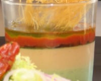 Duo de panacotta pesto tomates