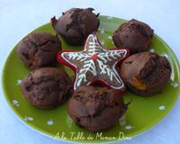 De délicieux muffins où le chocolat et la clémentine se marient à merveille.