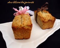 Mini cakes exotiques à la banane et à la noix de coco