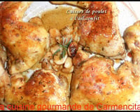 Cuisses de poulet à l'ail confit