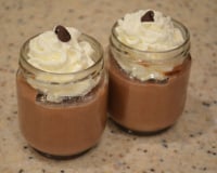 Petites crèmes au chocolat sans beurre