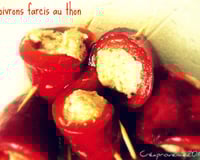 Petits roulés de poivron au thon